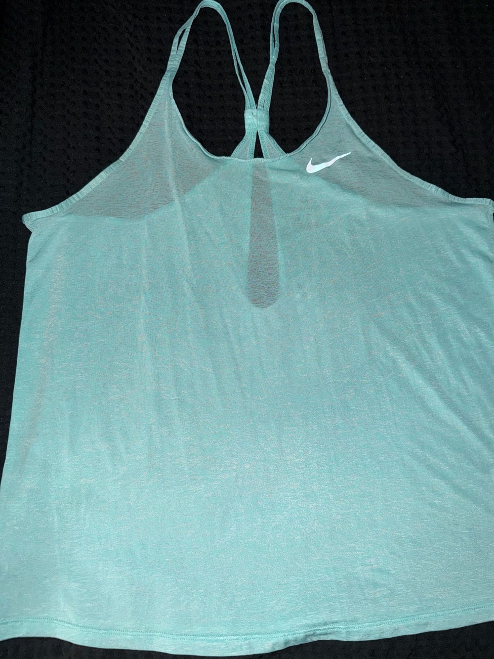 Nike Women's Aqua Racerback Tank with Swoosh